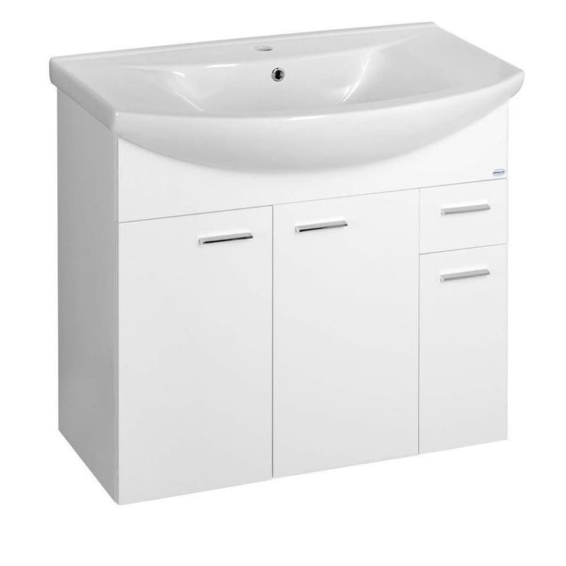 AQUALINE - ZOJA umývadlová skrinka 82,8x74x34,3cm, biela 51083A
