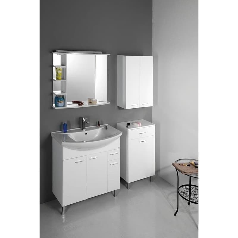 AQUALINE - ZOJA umývadlová skrinka 82,8x74x34,3cm, biela 51083A 3