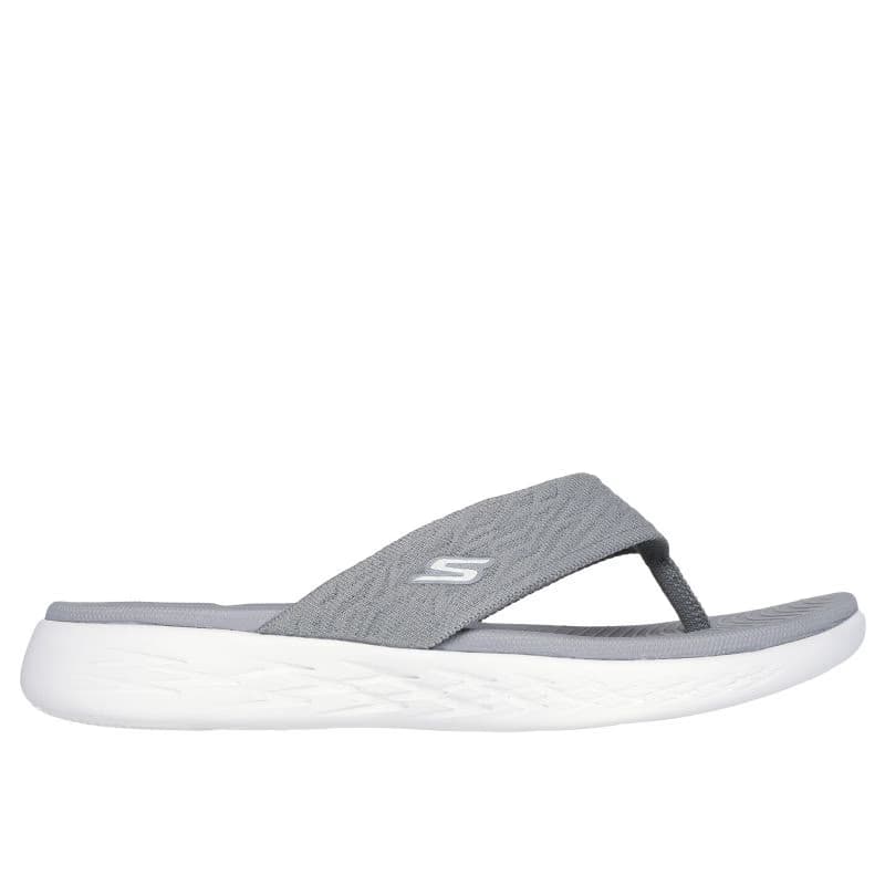 Dámske žabky (plážová obuv) SKECHERS On The Go 600 Sunny W grey white 2