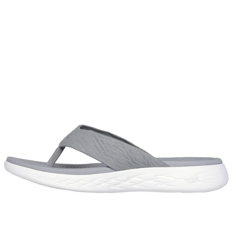 Dámske žabky (plážová obuv) SKECHERS On The Go 600 Sunny W grey white 3