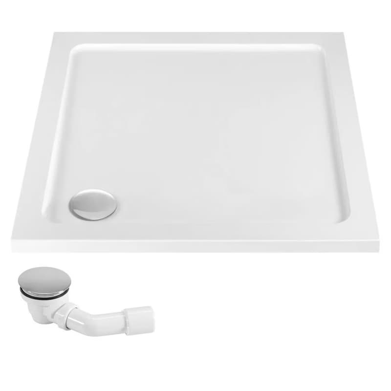 REA/S - Sprchovací kút City 80x80 Gold Brush So sprchovou vaničkou Savoy black KPL-K6447 6