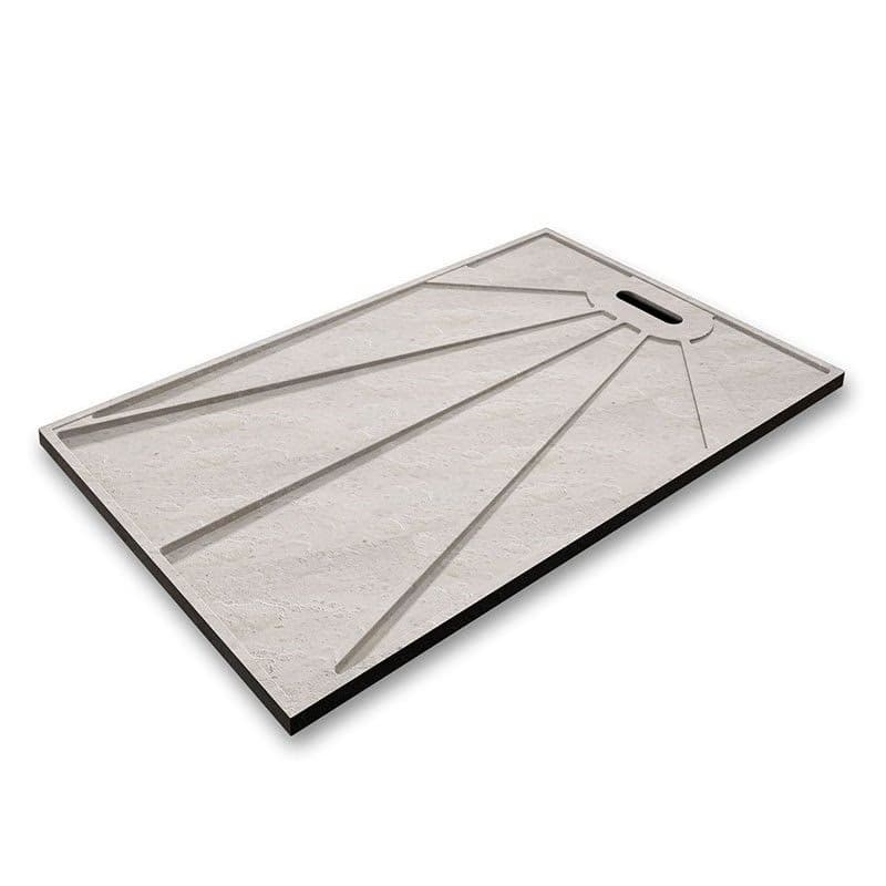 H K - BLACK STAR sprchová vanička z liateho mramoru, obdĺžnik, 100x80x3 cm SE-BLACKSTAR10080SET 3