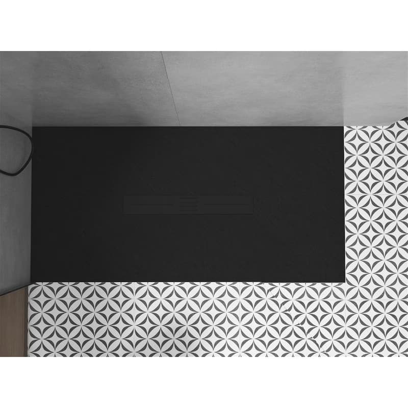 MEXEN/S - Toro obdĺžniková sprchová vanička SMC 160 x 80, čierna, mriežka čierna 43708016-B 4