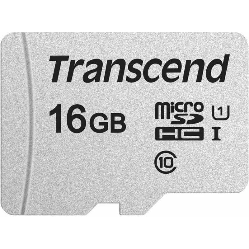 TRANSCEND MicroSDHC karta 16GB 300S, UHS-I U1 + adaptér 3