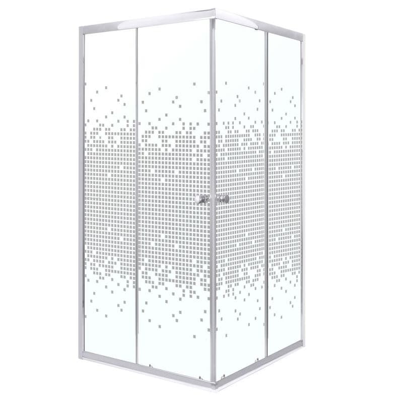 KERRA - Sprchovací kút Biely Pixel SQ 80 (bez vaničky) 5907548118325