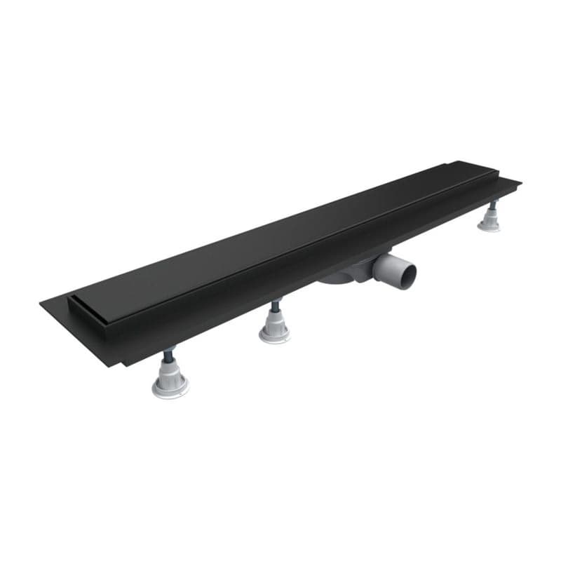 OMNIRES - LOWFIX lineárny sprchový odtok s pevnou mriežkou, 80 cm čierna /BLH/ LOWFIX80GBL 1