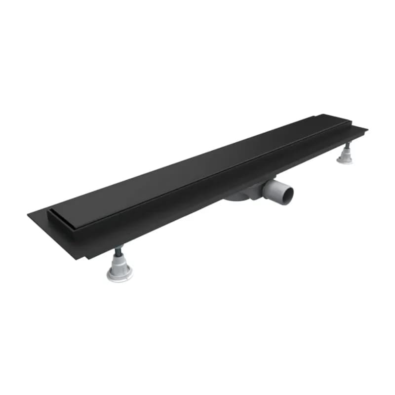 OMNIRES - LOWFIX lineárny sprchový odtok s pevnou mriežkou, 80 cm čierna /BLH/ LOWFIX80GBL 3