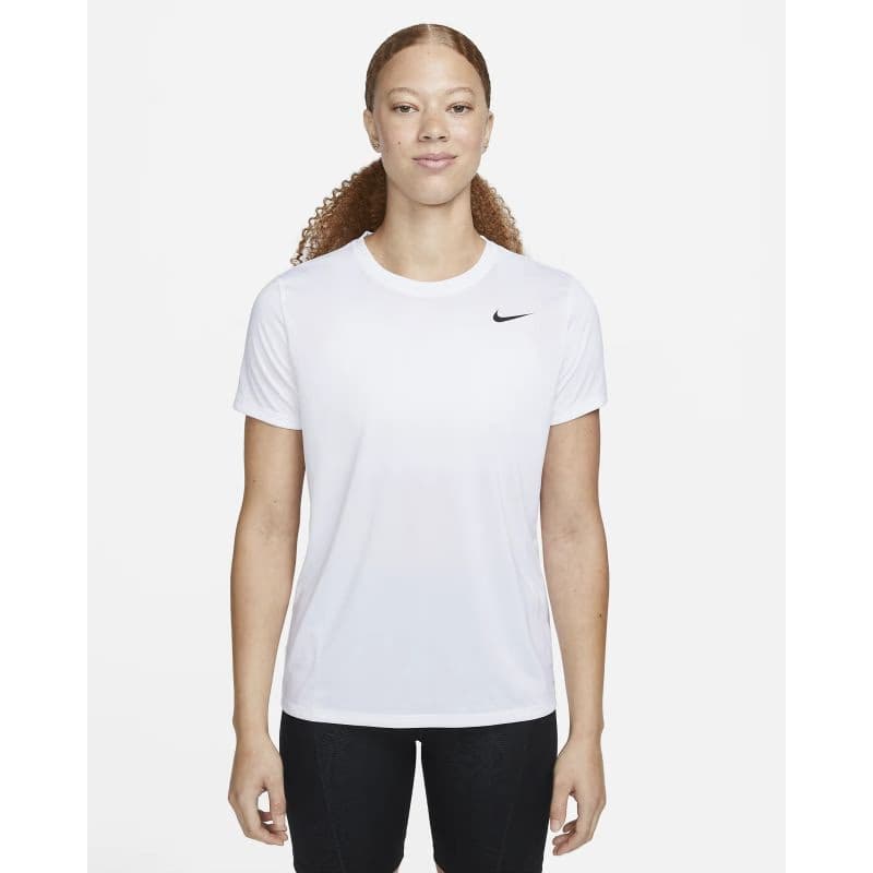 Dámske tréningové tričko s krátkym rukávom NIKE W NK DF RLGD SS TEE-100 WHITE BLACK 2