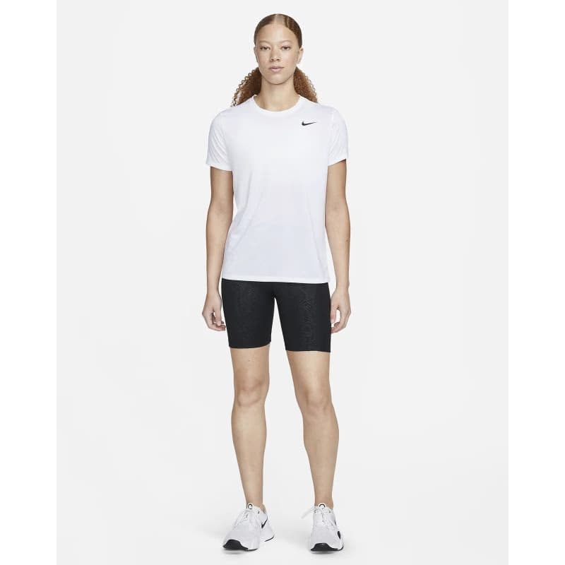 Dámske tréningové tričko s krátkym rukávom NIKE W NK DF RLGD SS TEE-100 WHITE BLACK 4