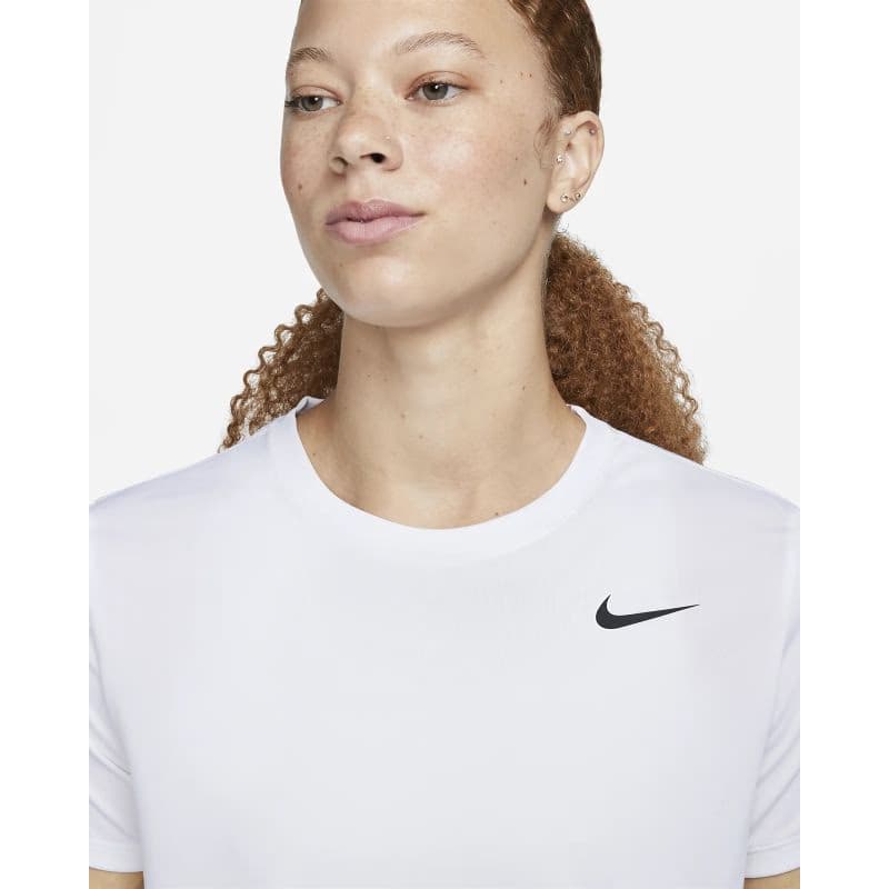 Dámske tréningové tričko s krátkym rukávom NIKE W NK DF RLGD SS TEE-100 WHITE BLACK 5