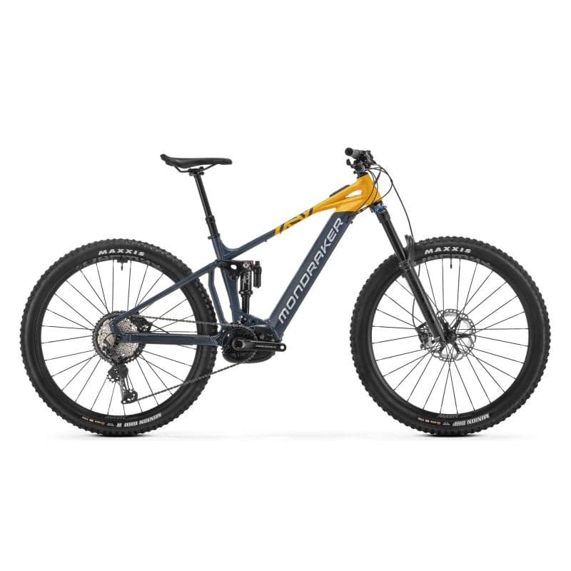 Horský elektrobicykel MONDRAKER Crafty Race, obsidian grey dense yellow racing silver 2
