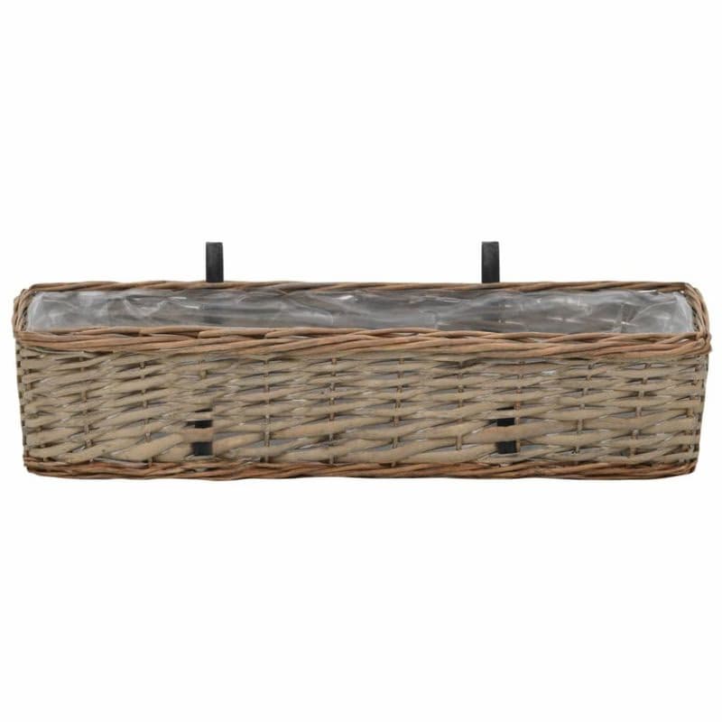Truhlík na balkón prútený 60 cm 2 ks Dekorhome 3