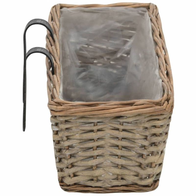 Truhlík na balkón prútený 60 cm 2 ks Dekorhome 5