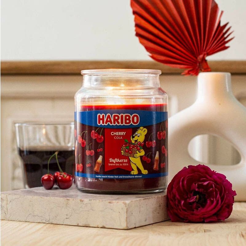 HARIBO Vonná sviečka Cherry Cola 510 g 2