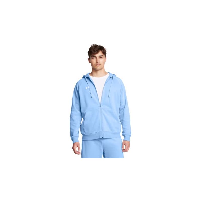Pánska zateplená mikina so zipsom UNDER ARMOUR UA Rival Fleece FZ Hoodie-BLU