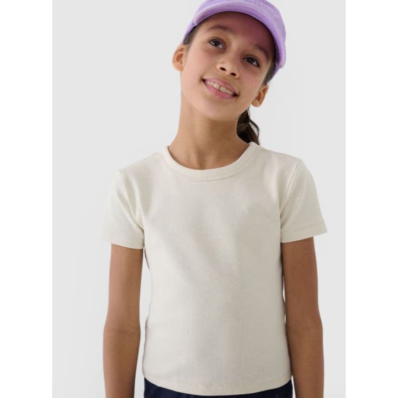 Dievčenské tričko s krátkym rukávom 4F JUNIOR TSHIRT F1852-12S-CREME 2
