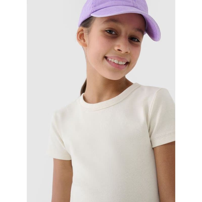 Dievčenské tričko s krátkym rukávom 4F JUNIOR TSHIRT F1852-12S-CREME 3
