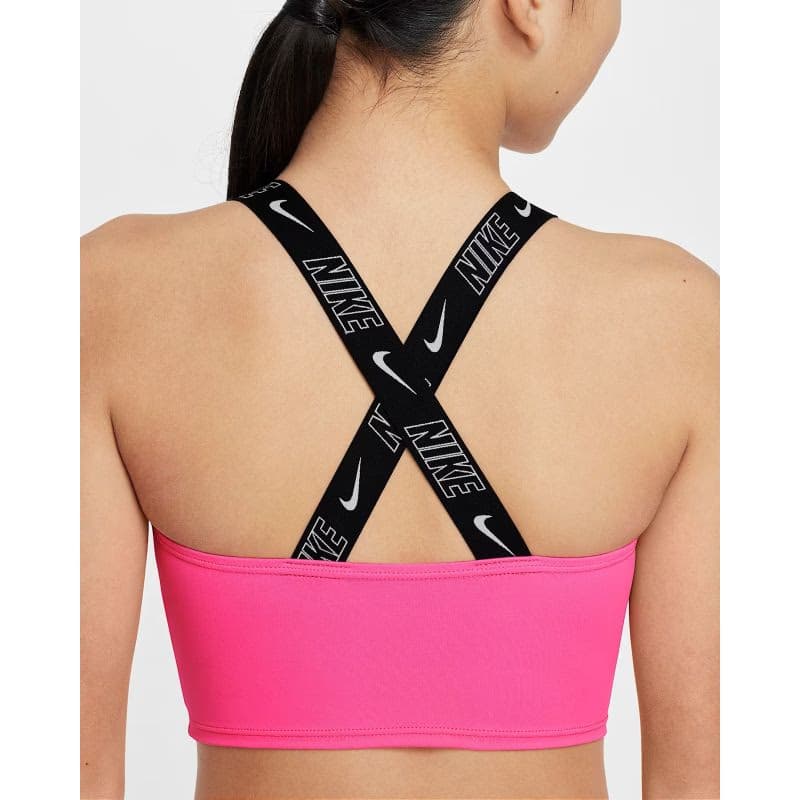 Dievčenské dvojdielne plavecké plavky NIKE SWIM LOGO TAPE HYPER PINK-HYPER PINK 6