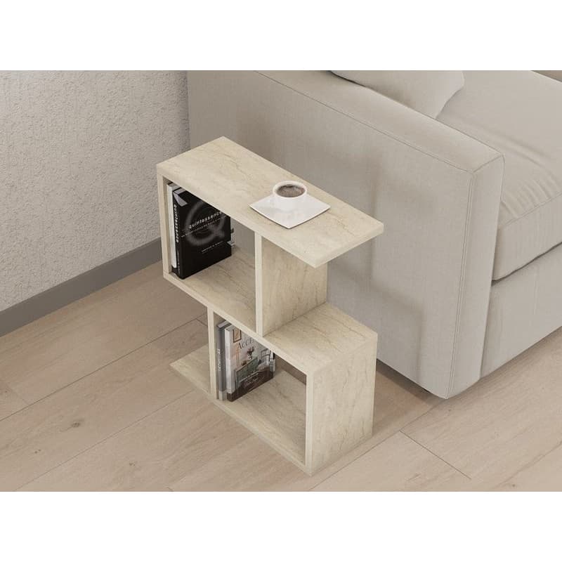 Príručný stolík / Odkladací stolík Zet - Travertine 5