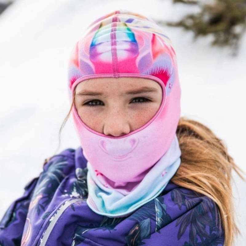 Detská kukla BUFF POLAR BALACLAVA UNICORN PINK 3
