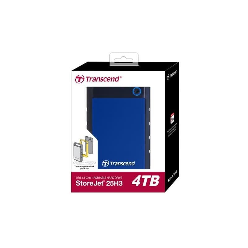 TRANSCEND externý HDD 2, 5" USB 3.0 StoreJet 25H3B, 4TB, Blue (nárazuvzdorný) 6