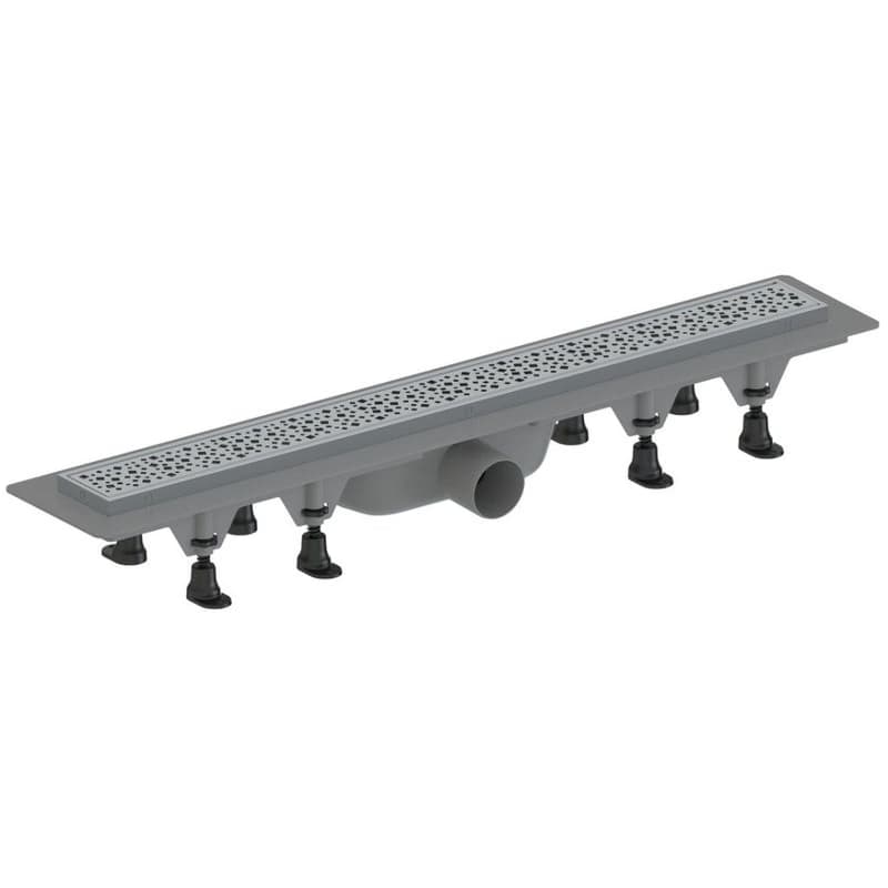 AQUALINE - MALVI podlahový žľab s roštom z nerezové oceli, L-910, DN50 1702-91