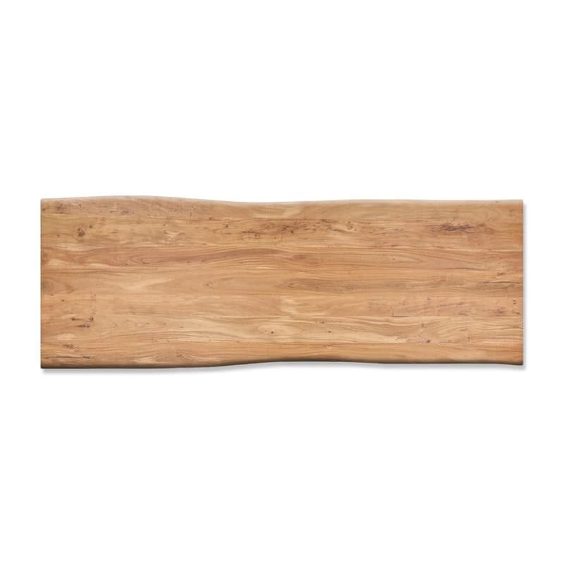 Jedálenský stôl Edge 280x100 cm XL akácia prírodná nerezová oceľ 4