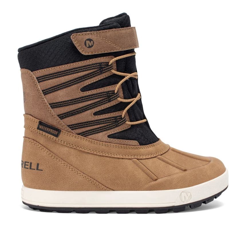 Detské vysoké zimné topánky MERRELL Snow Bank 5.0 WTRPF K wheat black 2