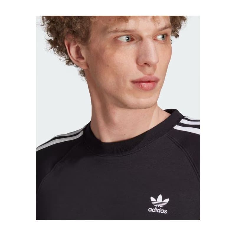 Pánska mikina ADIDAS ORIGINALS 3-STRIPES CREW-IM2087-black 2