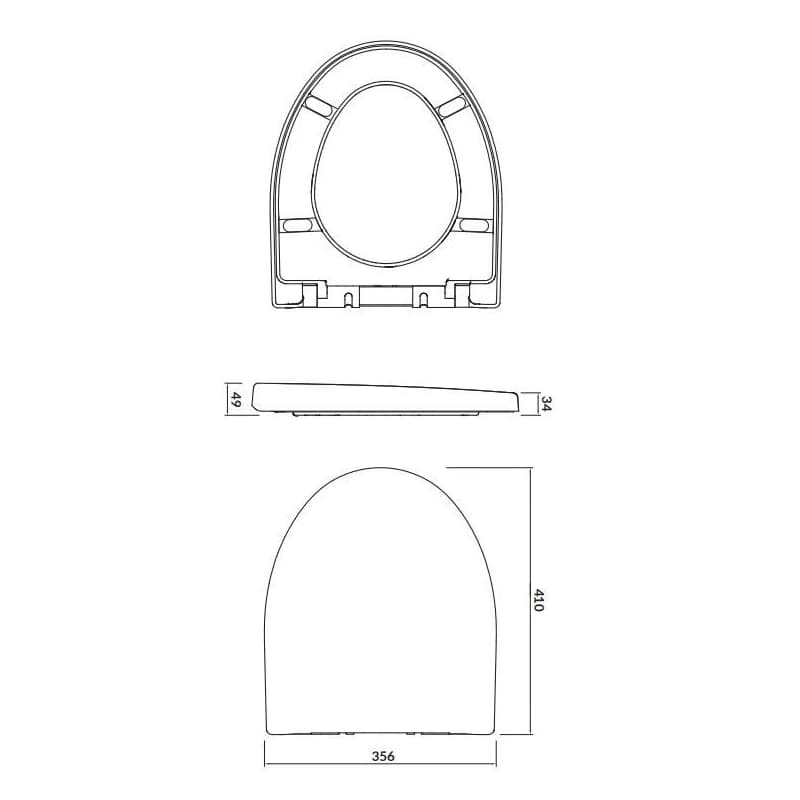 CERSANIT - SEDADLO Parva DUROPLAST SOFT-CLOSE K98-0122 2