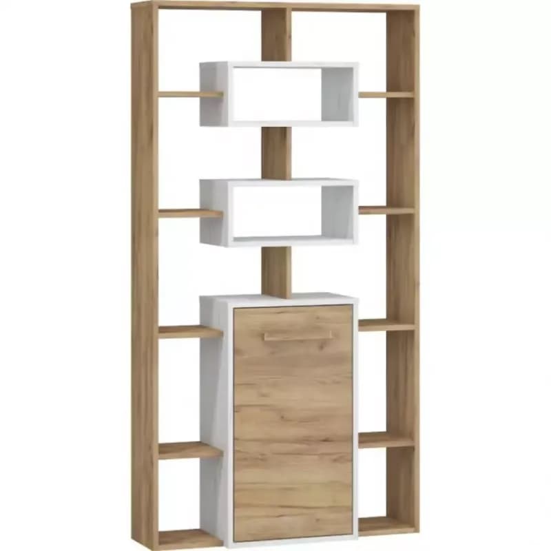 Regál RIO 1D craft biela/zlatý 1