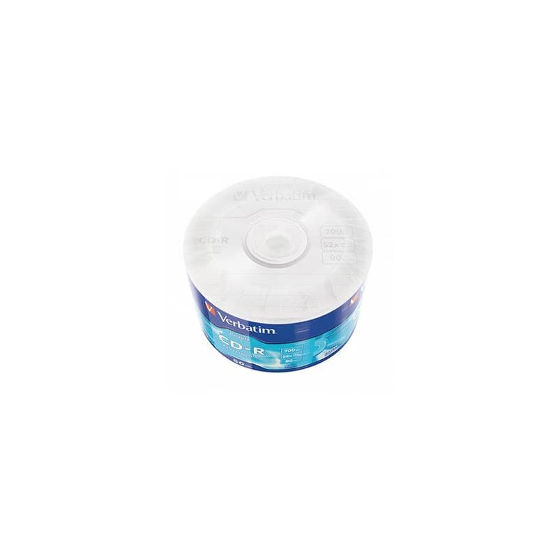 Verbatim CD-R, 43787, Extra Protection, 50-pack, 700MB, 52x, 80min., 12cm, bez možnosti potlače, wrap, pre archiváciu dať 3