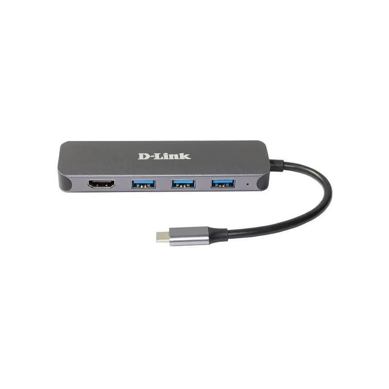 D-Link DUB-2333 USB-C Hub s HDMI a 3x USB3.0, mini docking station 2
