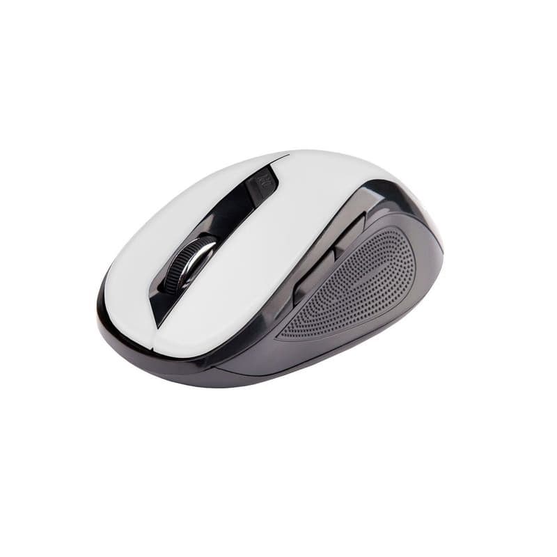 C-TECH myš WLM-02, čierno-biela, bezdrôtová, 1600DPI, 6 tlačidiel, USB nano receiver 1