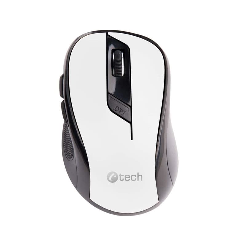 C-TECH myš WLM-02, čierno-biela, bezdrôtová, 1600DPI, 6 tlačidiel, USB nano receiver 2