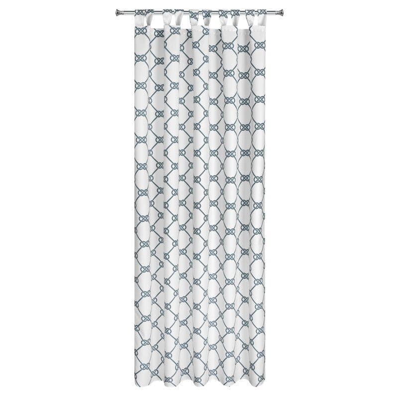 ArtFir Záves na terasu GARDEN 16 PU | biela/tmavomodrá 155 x 200 cm 3