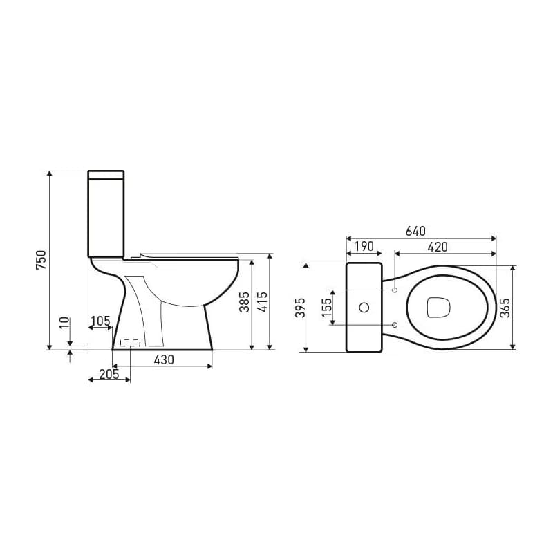 KERRA - WC kompakt C-Clear (vertikálny) 5907548112545 5