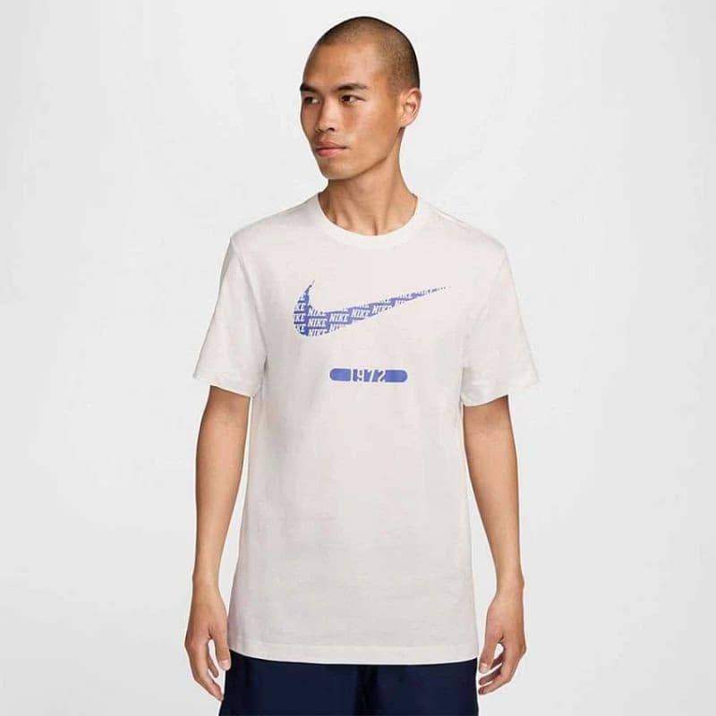 Pánske tričko s krátkym rukávom NIKE M NSW TEE 6 MO SWOOSH-121 SUMMIT WHITE 2