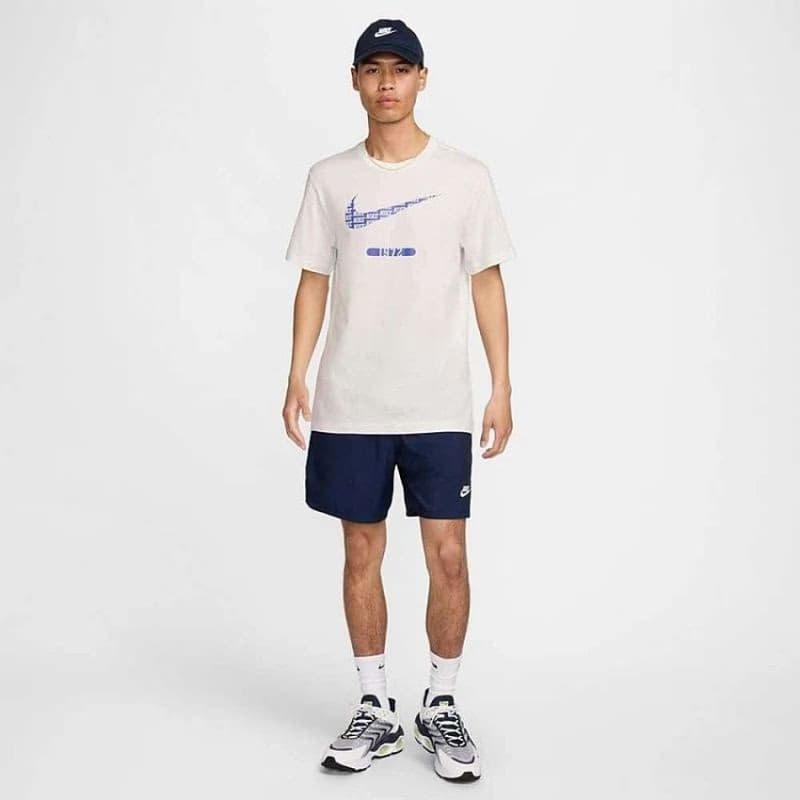 Pánske tričko s krátkym rukávom NIKE M NSW TEE 6 MO SWOOSH-121 SUMMIT WHITE 5