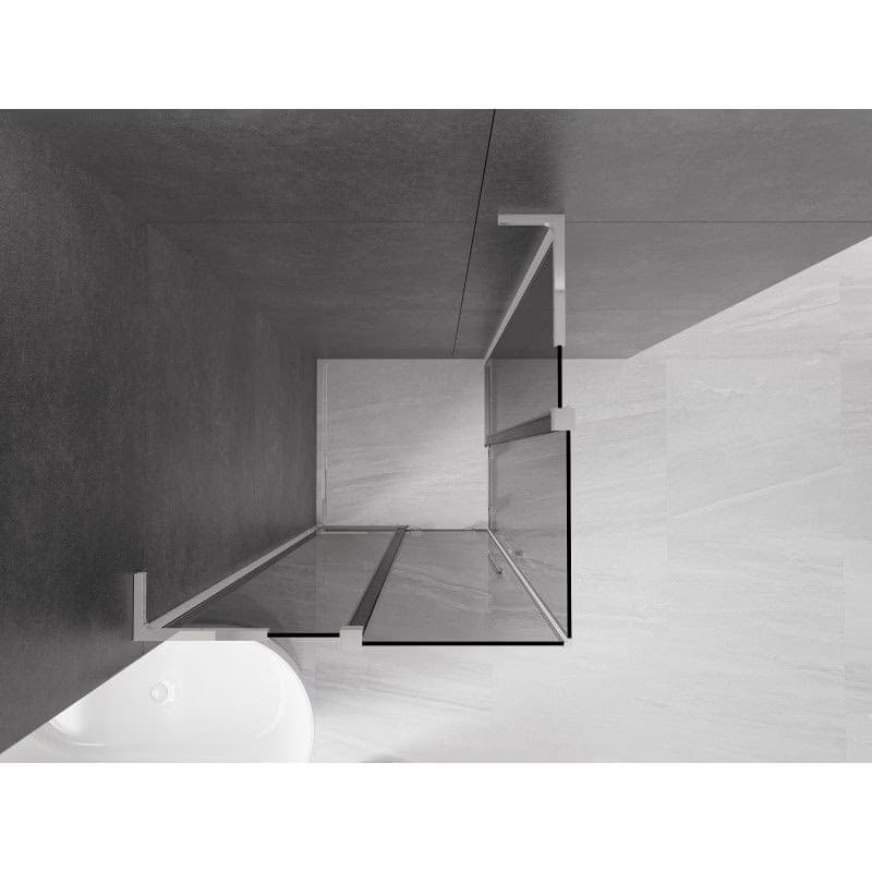 MEXEN/S - Velar L Duo sprchovací kút, posuvné dvere 100 x 100, grafit, chróm 871-100-100-02-43-01 4