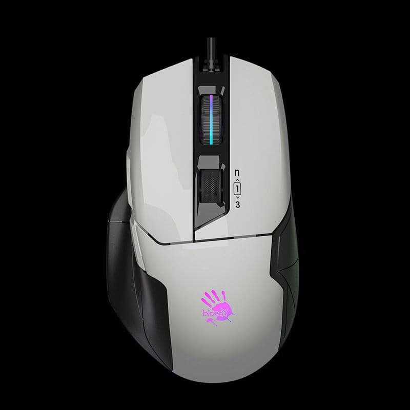A4tech herná myš BLOODY W70MAX, USB, biela