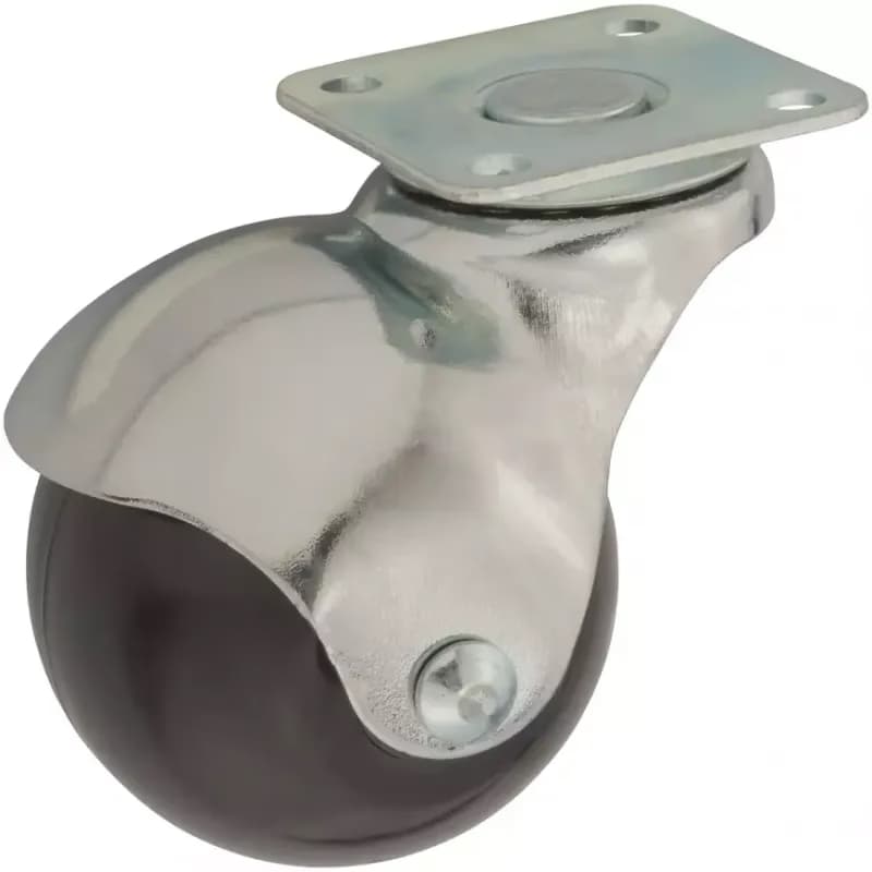 Nábytkové koliesko guľové  50 mm / 45 kg, doska otočná 1