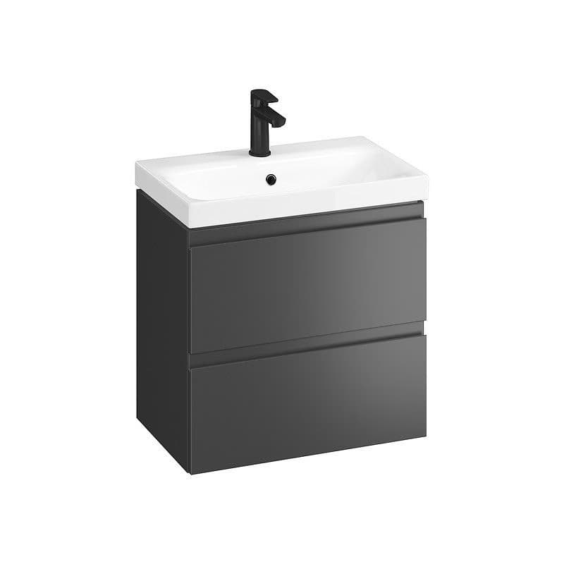 CERSANIT - SET B814 MODUO SLIM 60 ANTRACIT DSM (skrinka + umývadlo) S801-469-DSM 5