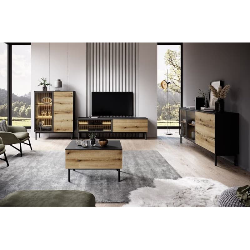 ArtLas Komoda TONG 150 2D3S | s LED osvetlením 2