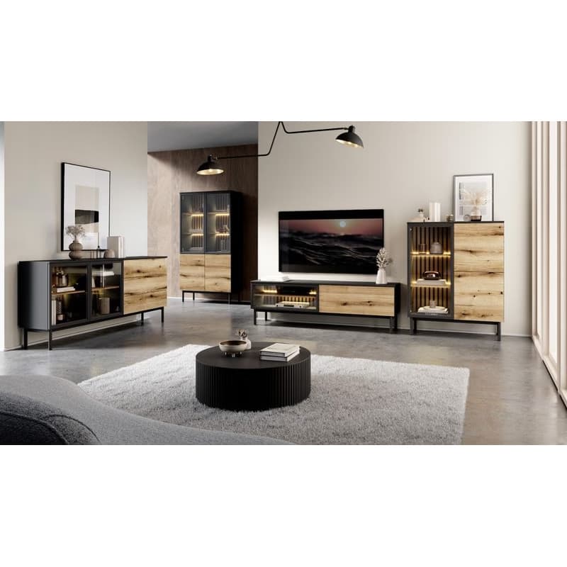ArtLas Komoda TONG 150 2D3S | s LED osvetlením 3