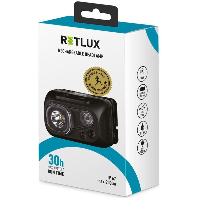 RPL 57 NABÍJACIA ČELOVKA 3W IP67 RETLUX 1