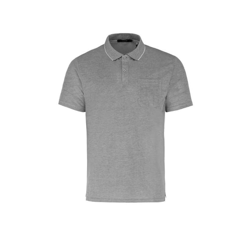 Pánske polo tričko s krátkym rukávom VOLCANO O-TAFFY-GREY MELANGE 4
