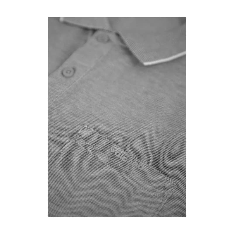 Pánske polo tričko s krátkym rukávom VOLCANO O-TAFFY-GREY MELANGE 5