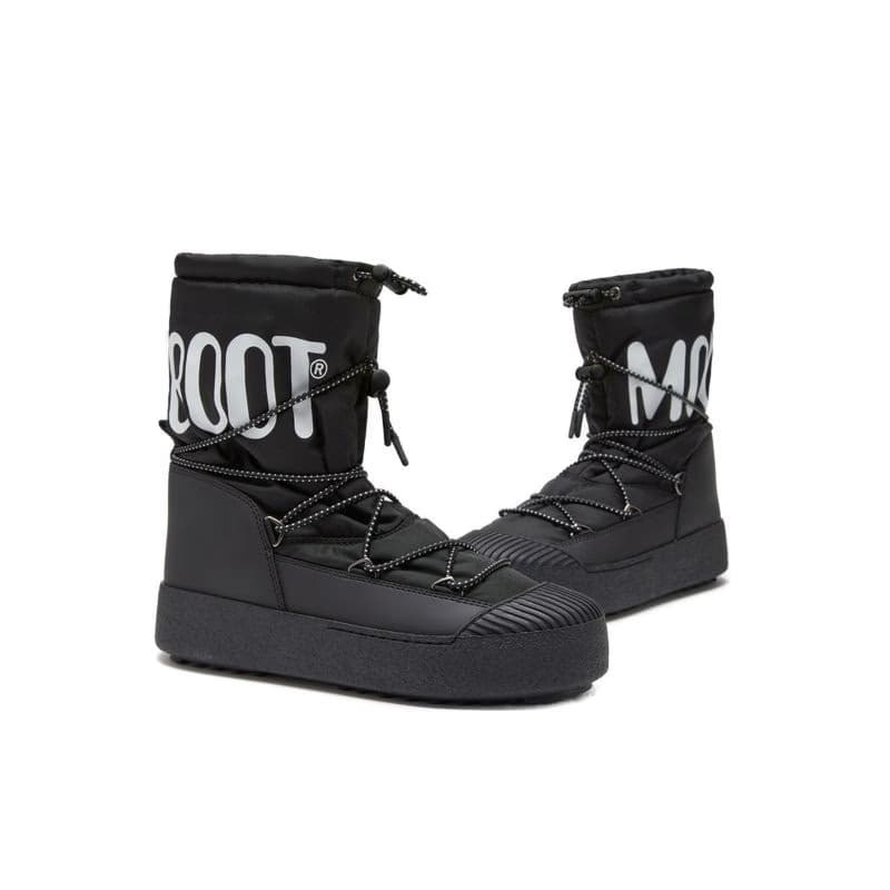 Pánske vysoké zimné topánky MOON BOOT MB MTRACK POLAR NYLON, N001 BLACK 2