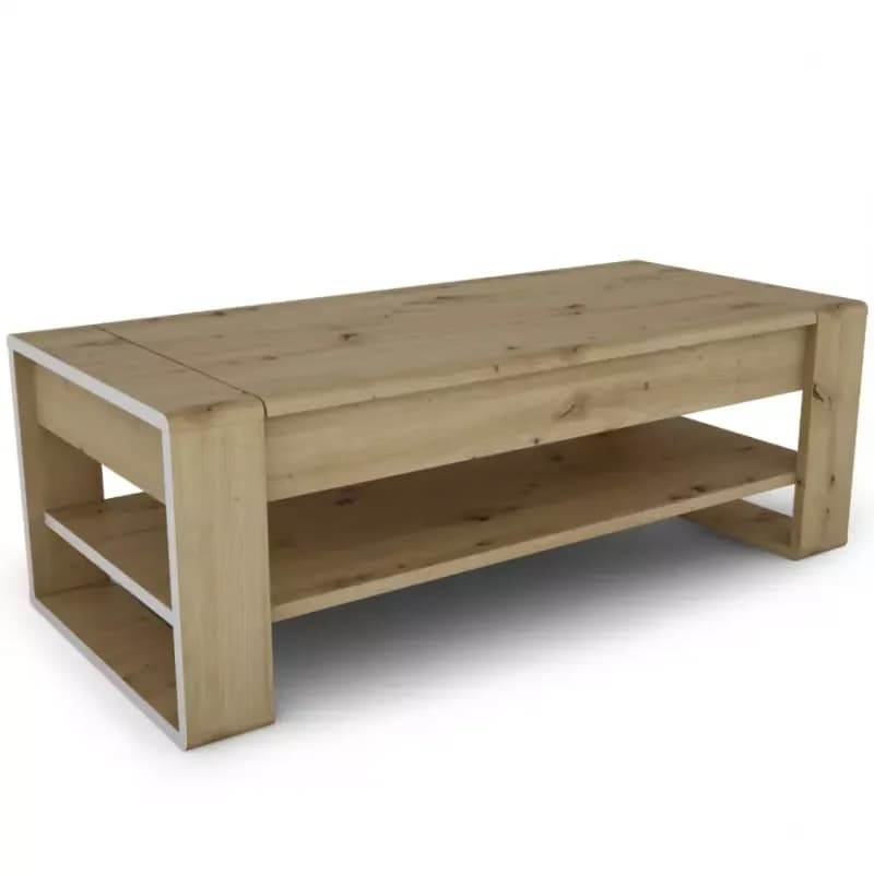 Konferenčný stolík Capannoli lift top dub artisan/biela 1